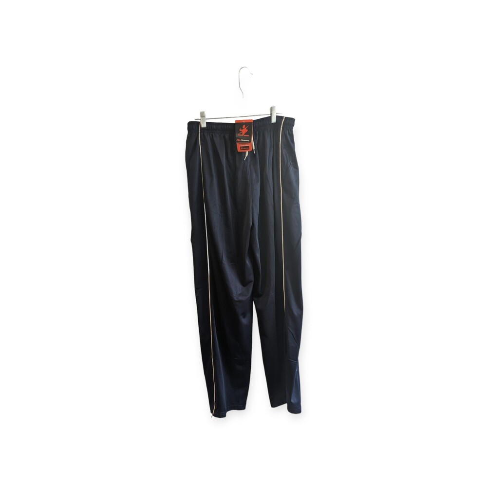 Mens Iconic Trend Track Pants Blue Side Stripe XL